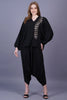 WOMEN'S BLACK  KIMONO SET