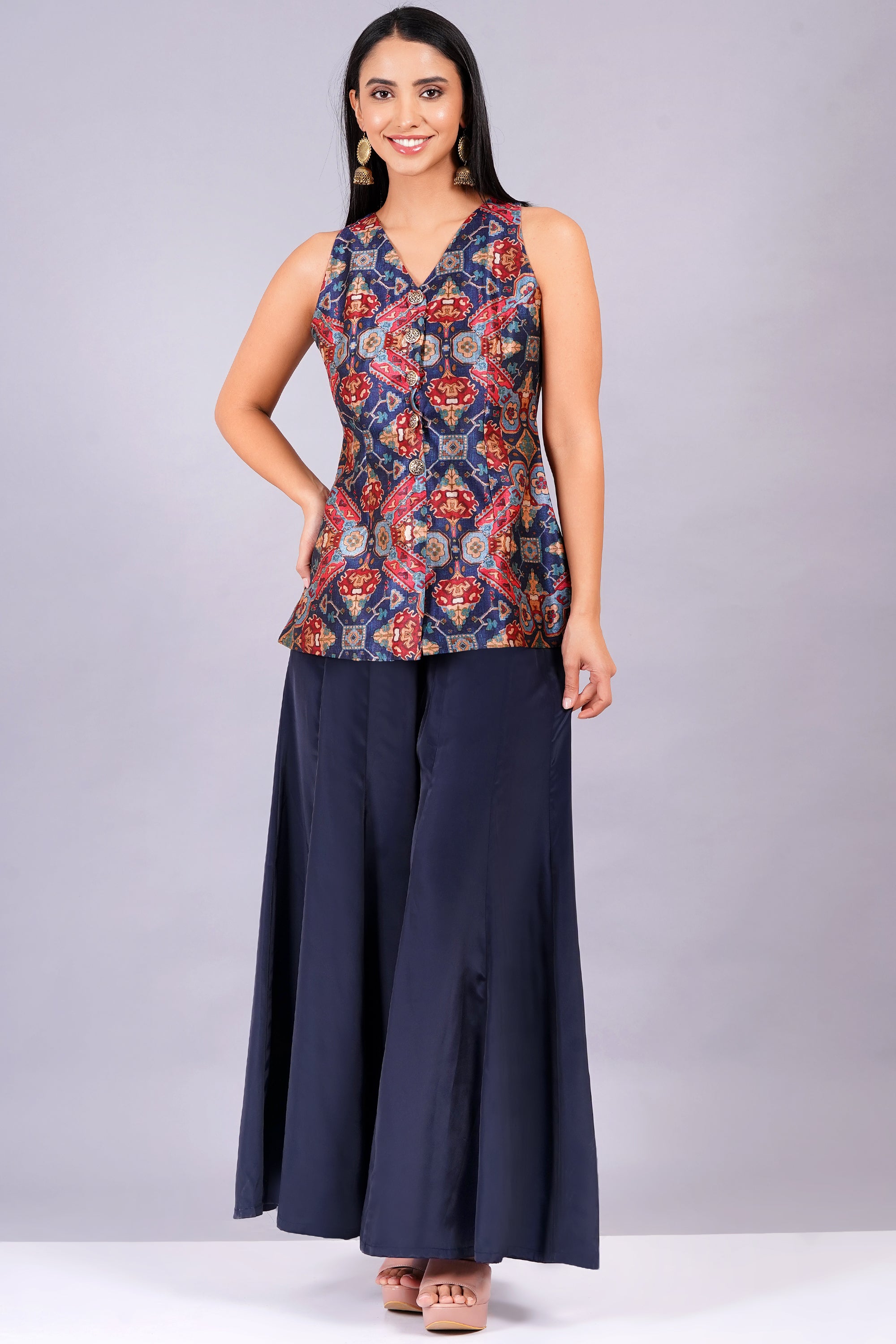 ROYAL BLUE WAISTCOAT PANT SET