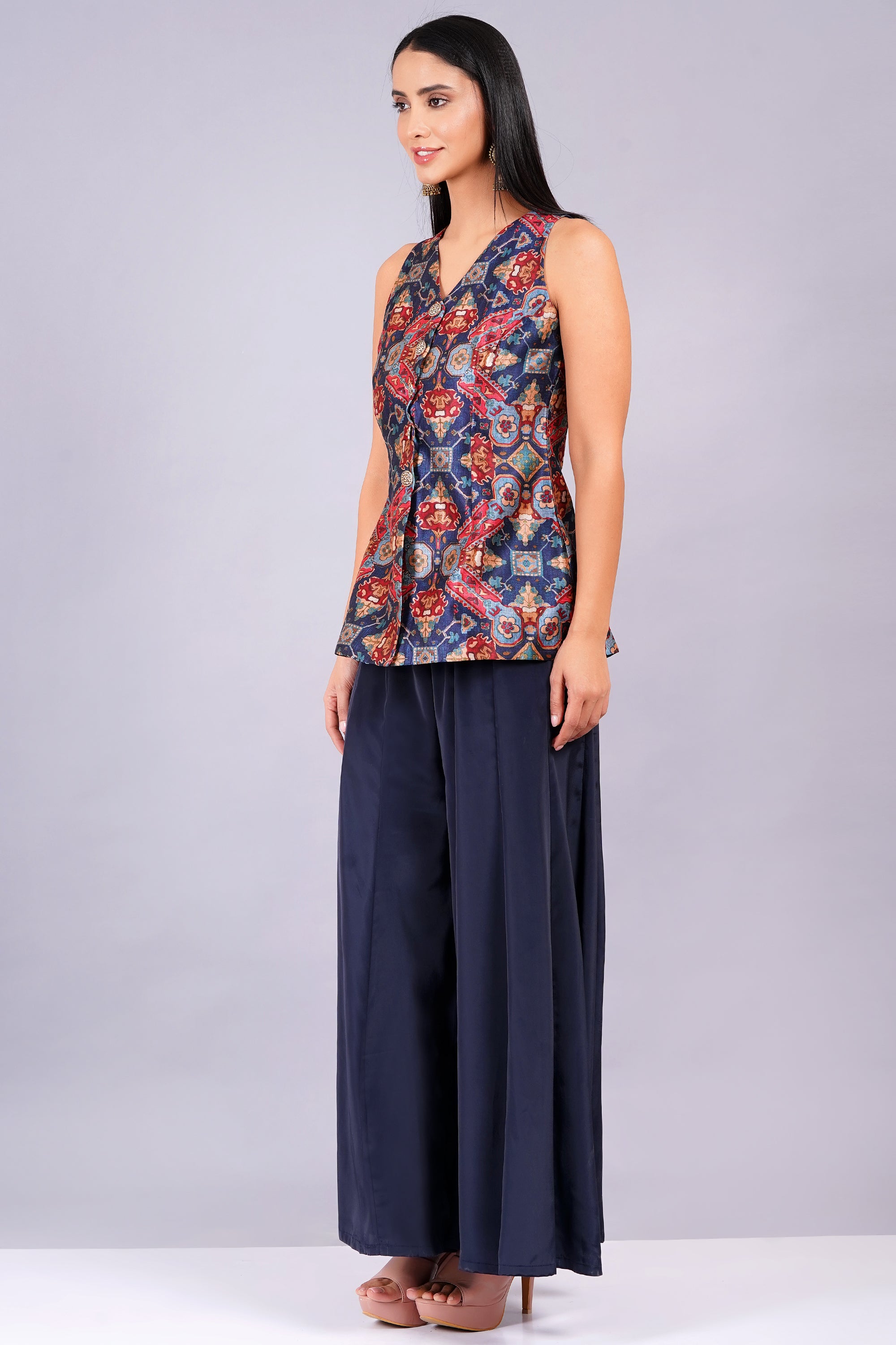 ROYAL BLUE WAISTCOAT PANT SET