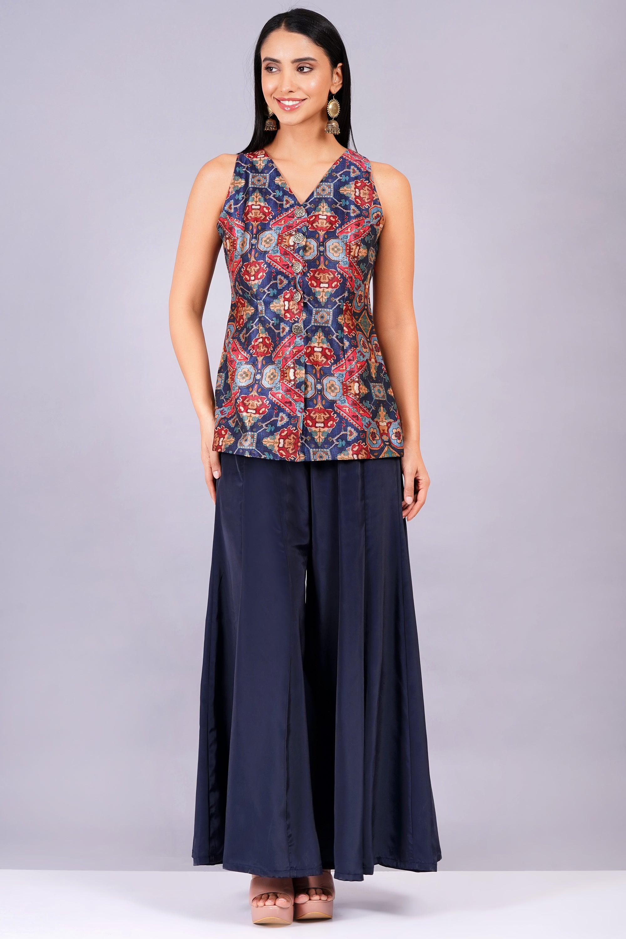 ROYAL BLUE WAISTCOAT PANT SET