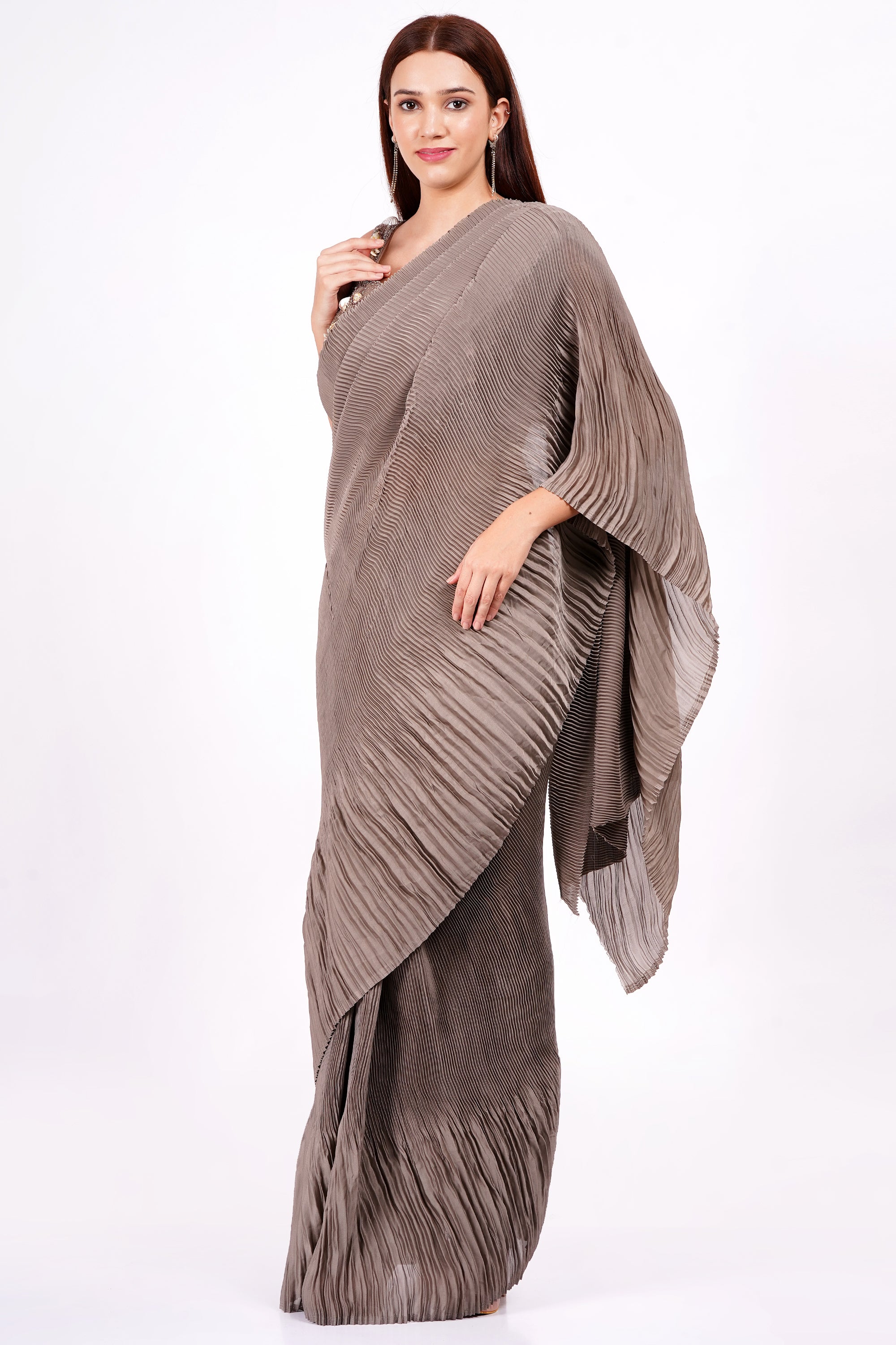 WOMEN'S SEASHELL DRAPE SAREE