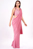 PASTEL PINK DRAPE SAREE