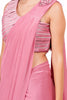 PASTEL PINK DRAPE SAREE