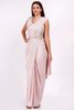 SOFT PINK DRAPE SAREE